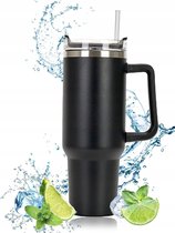 Grote thermosbeker met rietje 1100 ml | diverse kleuren Grote thermosbeker met rietje 1100 ml | diverse kleuren