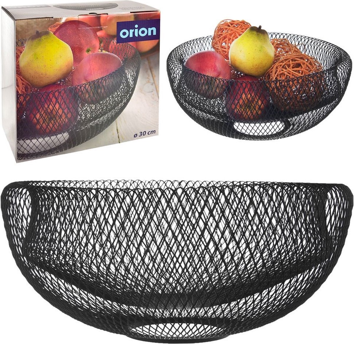 Fruitschaal Metaal Zwart RADKA - Fruitmand