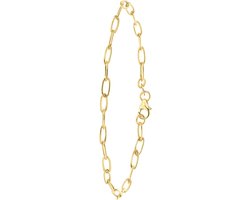 Lucardi Dames closed forever armband - 14 karaat goud