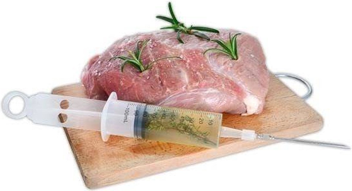 Marinade Injectiespuit 100 ml - Injector Spuit voor Vlees - BBQ Barbecue