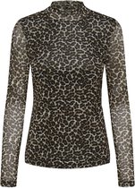 ONLY ONLERICA LIFE MESH L/S TOP JRS NOOS Dames Panterprint Top - Maat M