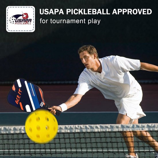 Pickleball Paddles, USAPA-goedgekeurde koolstofvezel-pickleball-peddel