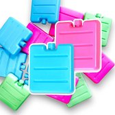 Accumulateurs Froid Sac Agoer - Lot De 8 Mini Blocs Réfrigérants Colorés Pour Sac Isotherme - 7,5x7,5 Cm - Parfaits Pour Boîte à Lunch Et Pique-nique Bloc De Glace Isotherme