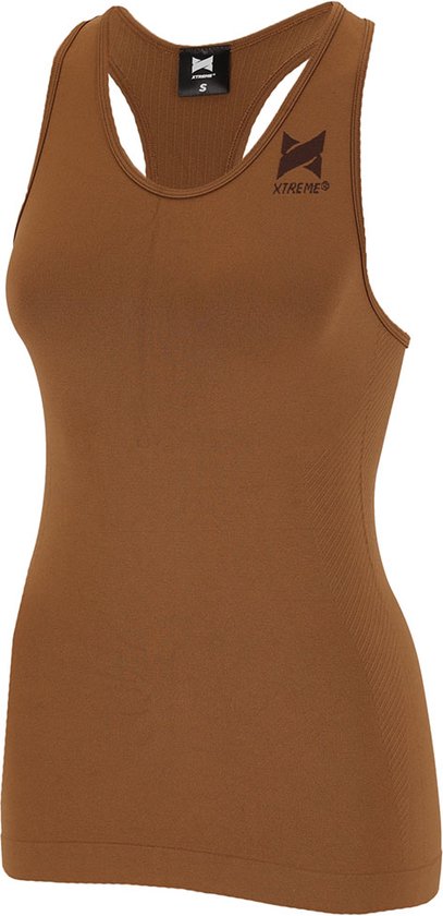 Xtreme Sportswear Sport Singlet Femme Cognac - Haut de Fitness - Taille M