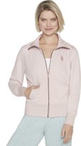 Skechers The Hoodless Hoodie Diamond Jacket W3JA262-LPK, Femme, Rose, Sweat-shirt, taille : L