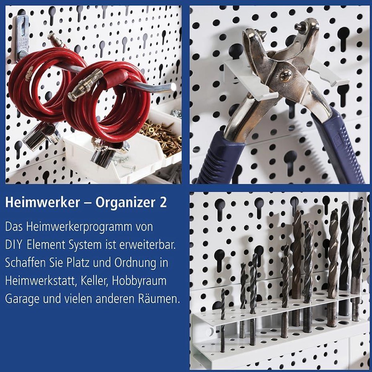 Wand Organizer met Bakken-Gereedschap, Schroevenen Onderdele - Gereedschapskisten Wand Organizer met Bakken-Gereedschap, Schroevenen Onderdele - Gereedschapskisten