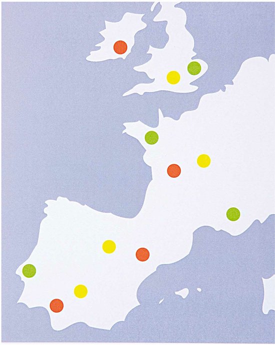 Autocollants de Hobby - 64x pièces - D25 mm - autocollants ronds de couleur néon - Autocollants de bureau - Scrapbook - matériaux d'artisanat