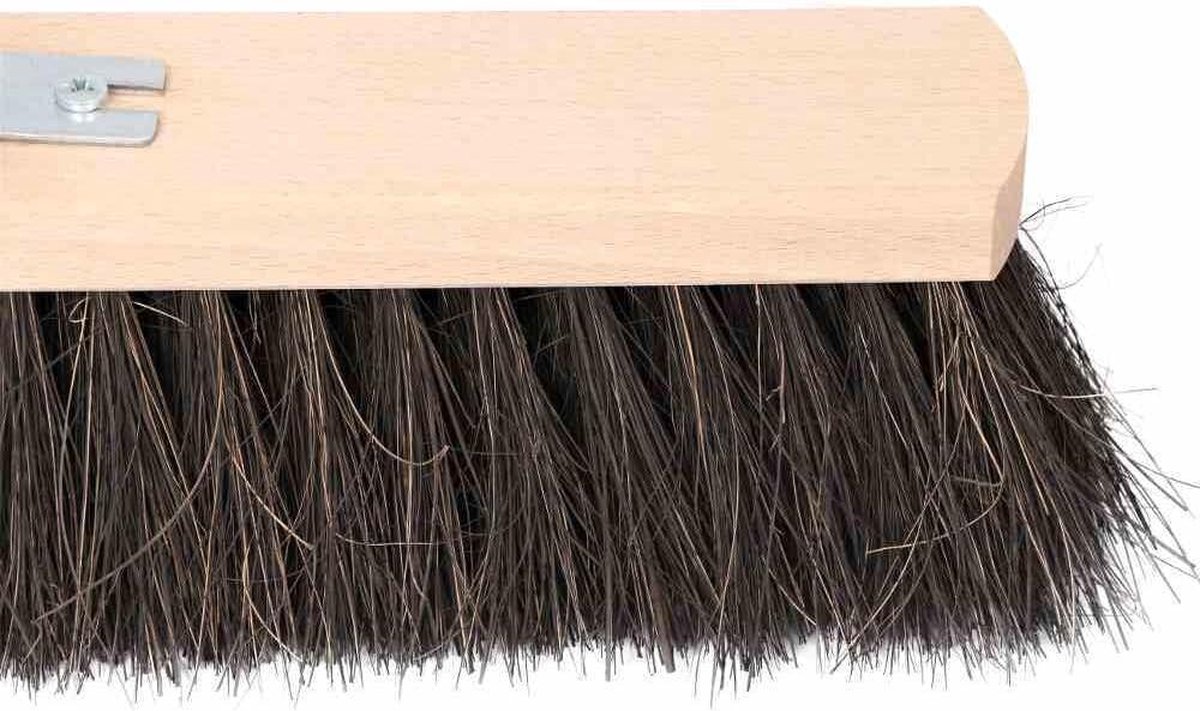 Kunststof bezem - 60 cm breed - meerkleurig