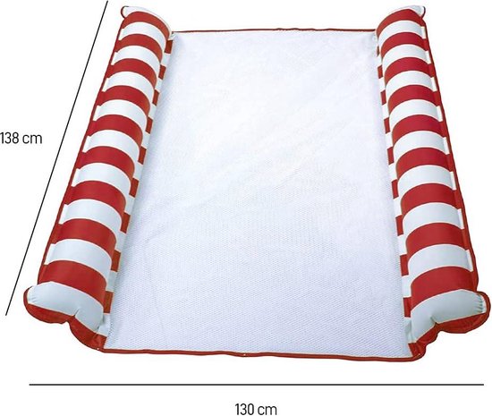 Opblaasbare zwembadhangmat XXL multifunctionele - zwembadhangmat drijvend - opblaasbaar - drijvende hangmat - draagbaar - Ø 130 x 138 cm. waterhangmat van Luftmatratze — afbeelding 5