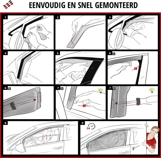 Walser Autosonnenschutz Windabweiser Set für Renault Master III/Opel