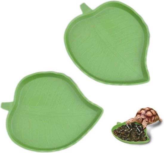 Navaris waterbak voor reptielen 400 ml - Waterdispenser voor terrarium - Drinkbak met waterfles - Voor hagedis gekko schildpad en meer - Geel