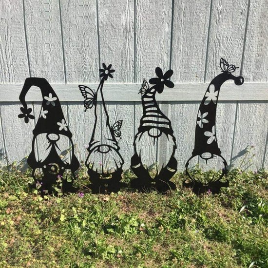 Birendy Tuinkabouter drie apen schattige figuren, dwerg, tuindecoratie