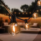 Bol.com Ledvion - Prikkabel - 19.5M - 30x E12 LEDLamp - IP44 - 9W - 2700K aanbieding