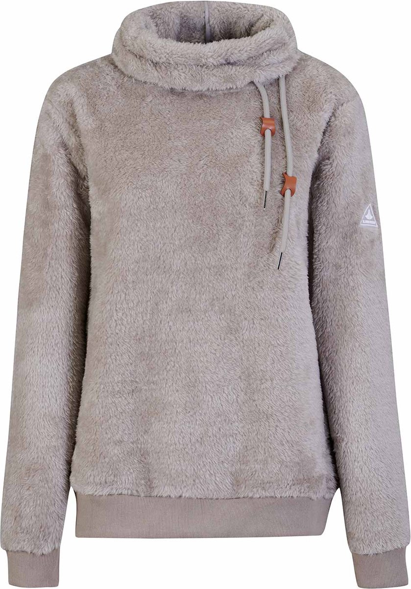 BJØRNSON Ilmi Fleece Pullover Dames 4 seizoenen Zacht Beige