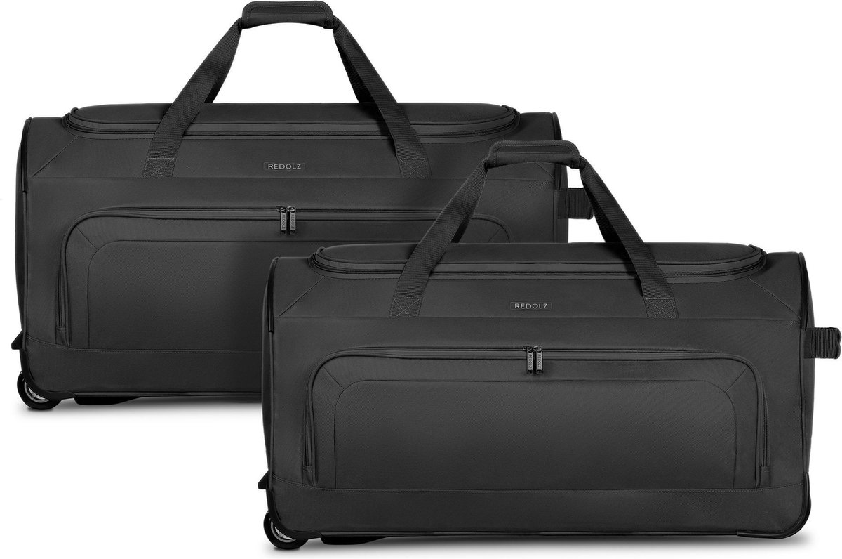 Redolz Duffle Essentials 2-wiel reistassenset 2 stuks. - Zachte bagage - - black
