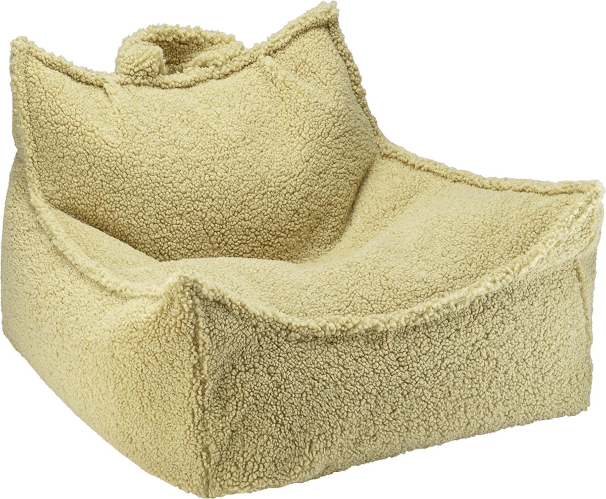 Wigiwama Teddy Beanbag Chair Zitzak 80x70x50cm Matcha
