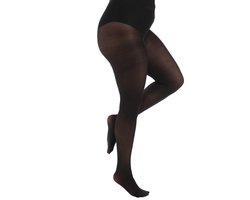 Panty grote maat 50 denier zwart 52-54 Pamela Mann