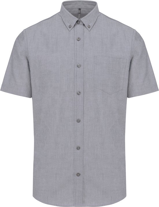 Chemise Homme 4XL Kariban Manches courtes Oxford Zinc 70% Katoen, 30% Polyester