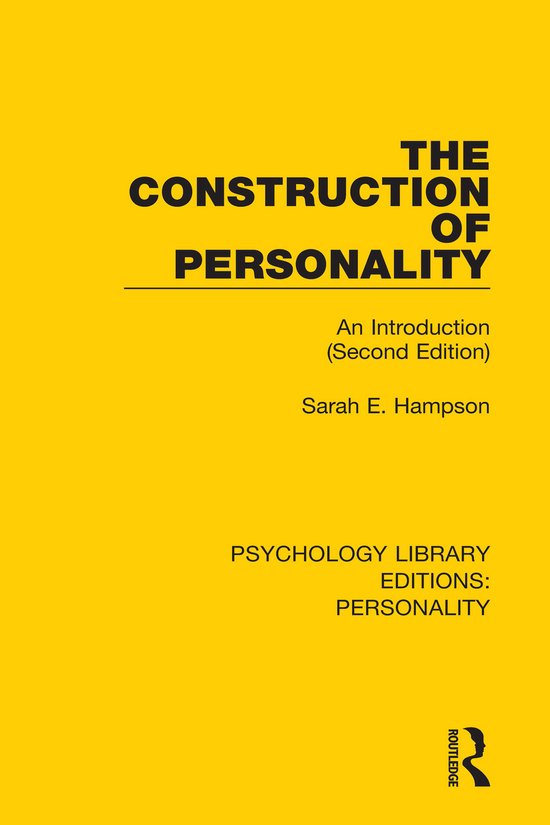 Psychology Library Editions: Personality-The Construction of ... - cover