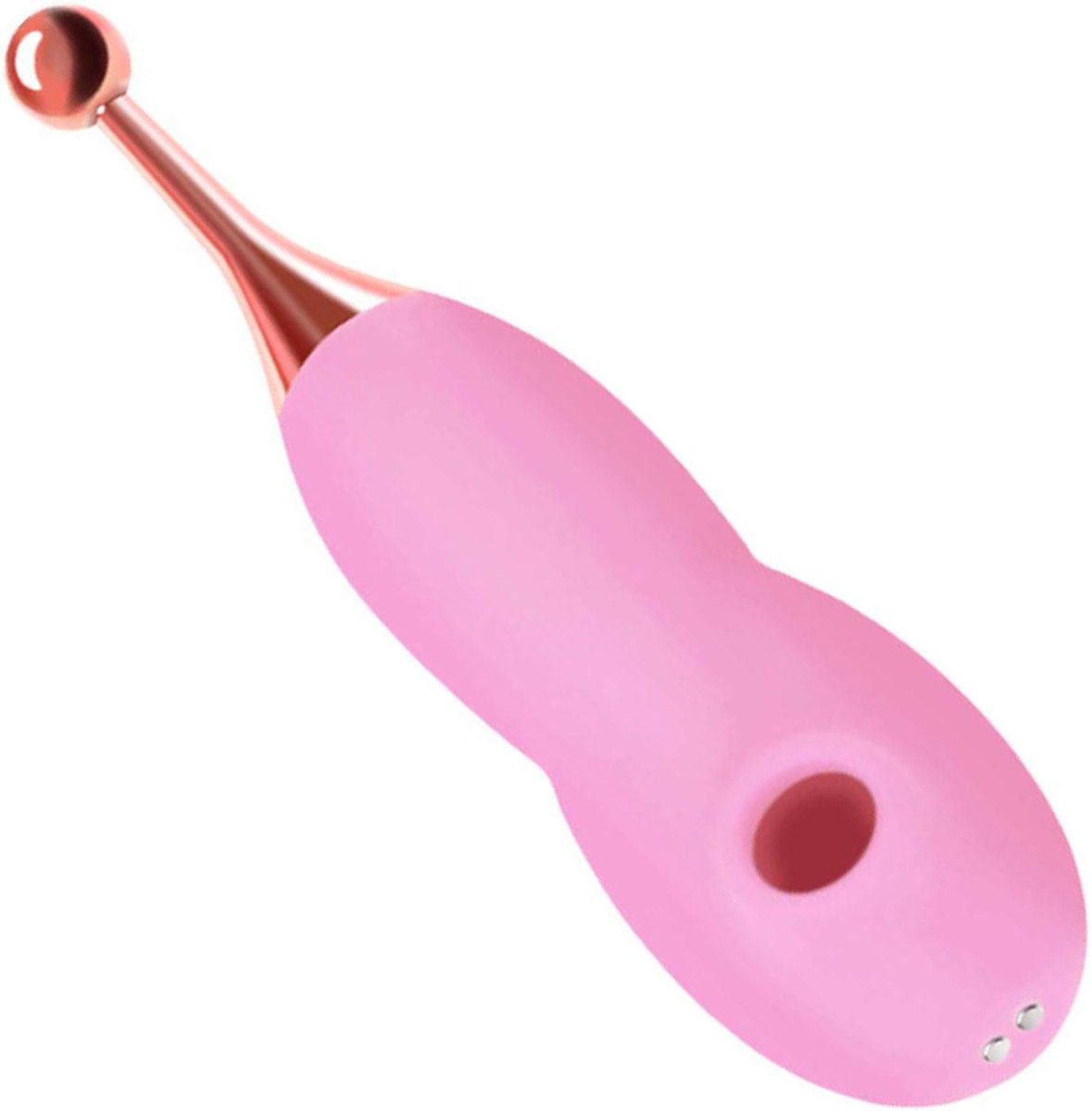 Goedkoopste Cupitoys® Luchtdruk - Pinpoint vibrator - 18,5cm - Lichtroze - 12 standen - Vibrators voor vrouwen en mannen - Sex toys voor vrouwen en mannen