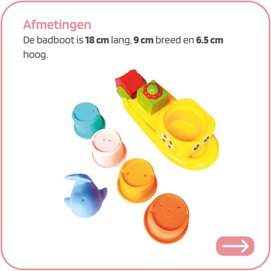 Badspeelgoed - Waterrad bad speelgoed boot + Foam badletters - Badspeeltjes - 2 stuks van Toi-Toys — afbeelding 2