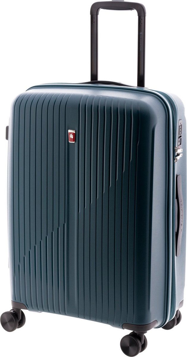 Gladiator Calypso Middelgrote Expandable Koffer met TSA slot - 63 cm - 64/70 liter - Petrol
