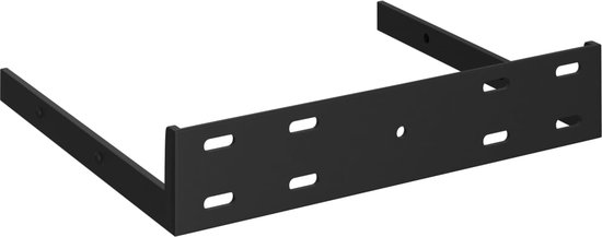 vidaXL Étagères murales Trendy - Set de 4 - MDF - Métal - 23x23,5x3,8 cm - Wit - Support mural