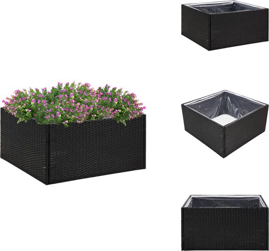 Stalen bloembak, stapelbare plantenbak, donkergroen, voor tuin, balkon