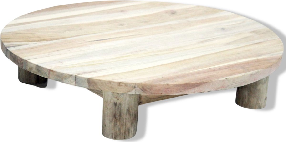 Houten tableau op pootjes - doorsnee 30 cm — cadeau in Wonen & Interieur - foto 3