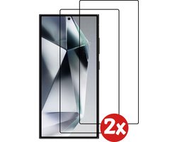 Smartphonica Screenprotector Geschikt voor Samsung Galaxy S24 Ultra - Full Cover Tempered Glass with Round Edge - Gehard glas met Afgeronde Hoeken - 2-Pack geschikt voor Samsung Galaxy S24 Ultra