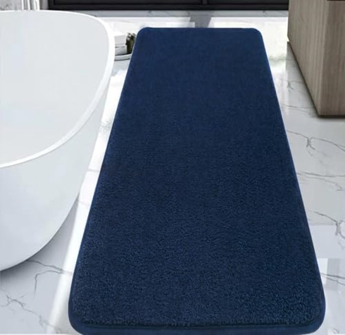 Badkamer Mat Sets 2 delig, Zachte Microfiber Badmat voor Badkamer en Toilet Mat, Absorberend Droog Snel Badkamer Tapijt Set met antislip Ademend Rug, Machine Wasbaar 50x80+50x40cm