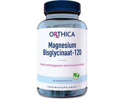 Orthica Magnesium Bisglycinaat-120 - 2 x 120 capsules - Voordeelverpakking
