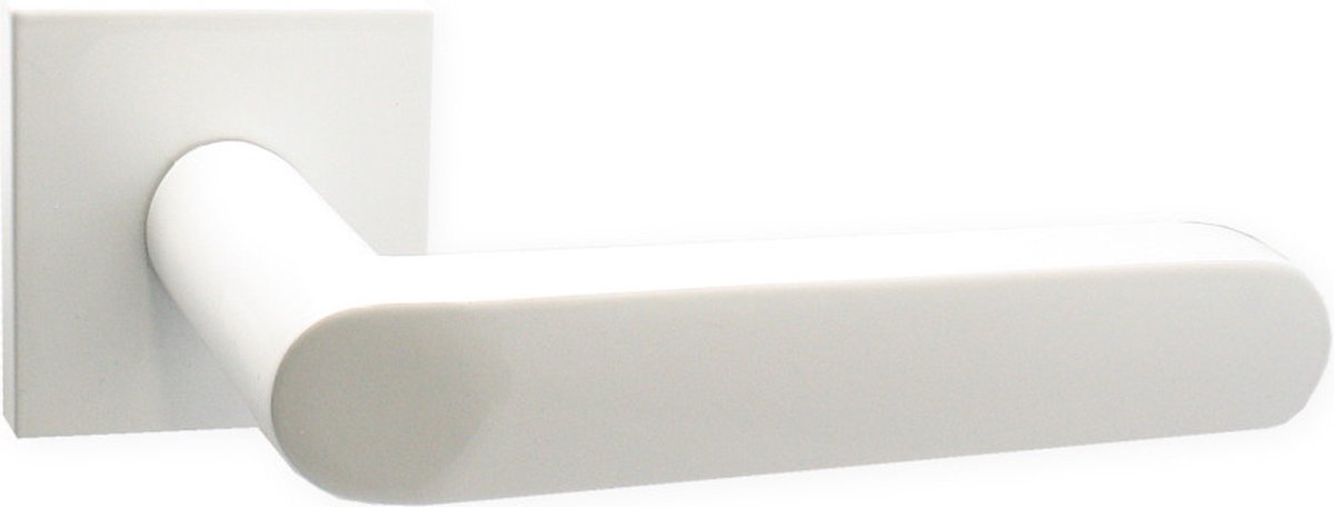 Domino® Deurklink DENVER-QR slim - Wit - Deurkruk, Deurbeslag, Deurklinken voor Binnen - Deurbeslag van aluminium - Deurklink voor kamerdeur, kantoordeur, kelderdeur en binnendeur