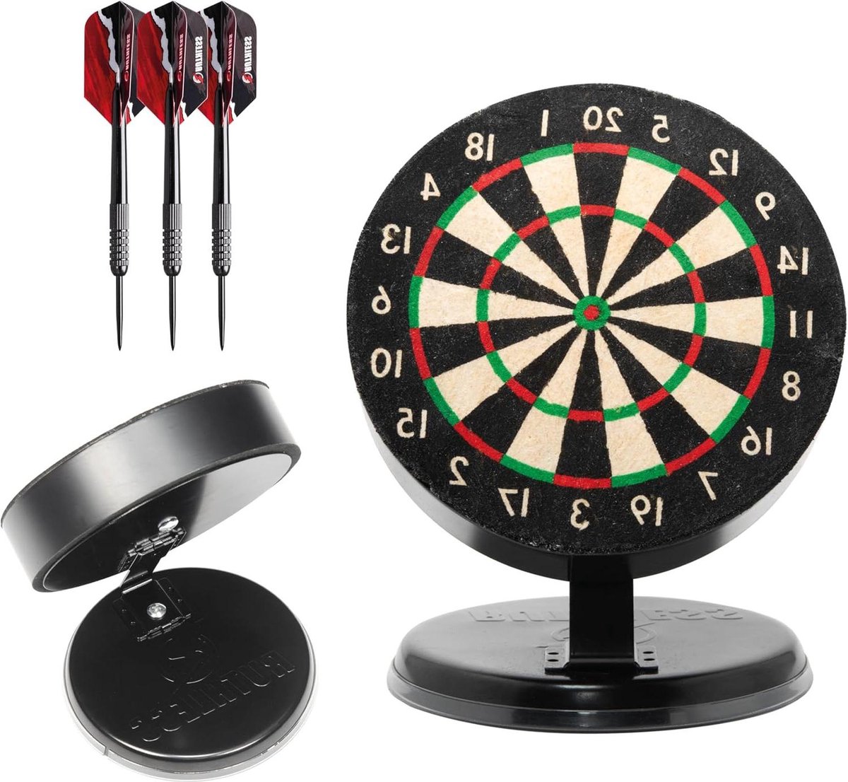 Mini dartbordset voor thuis en op kantoor - Inclusief mini-dartpijlen met stalen punt