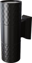 Maytoni Outdoor - Wandlamp Bowery - Zwart - Ø6,5