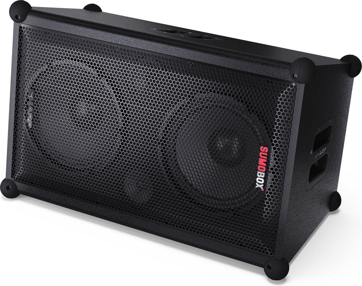 Sharp SumoBox PRO CP-LS200 Professionele draagbare luidspreker - 200W - 108dB - TRS/XLR - bluetooth - zwart