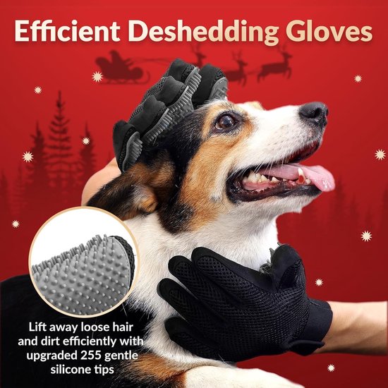 Gant De Toilettage Pour Chien Et Chat - Élimine Les Poils Par électricité Statique - Lavable Et Réutilisable - Taille Unique