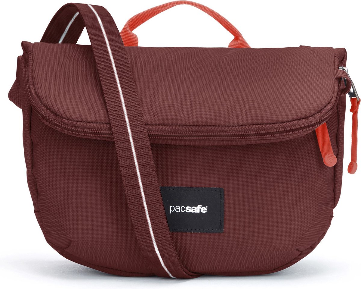 Pacsafe GO Saddle Crossbody tas - 3.5L - RFID - Anti-diefstal - Waterafstotend - Gerecycled - Festivaltas - Rood