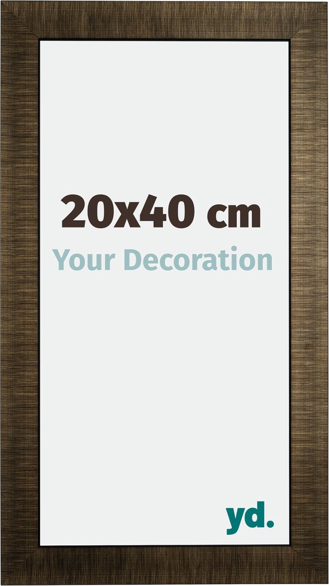 Your Decoration - Fotolijst 20x40 cm - Hout - Champagne Geborsteld - Leeds