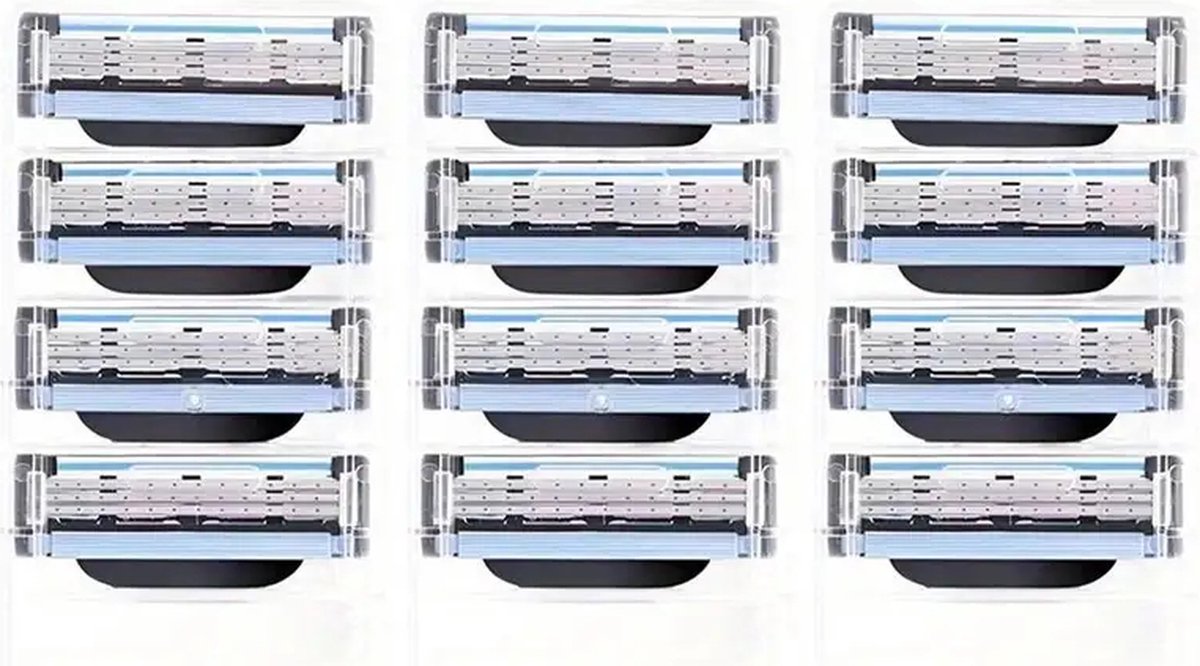 12 Stuks Scheermesjes Geschikt voor Gillette Mach 3 Voor Heren Universeel