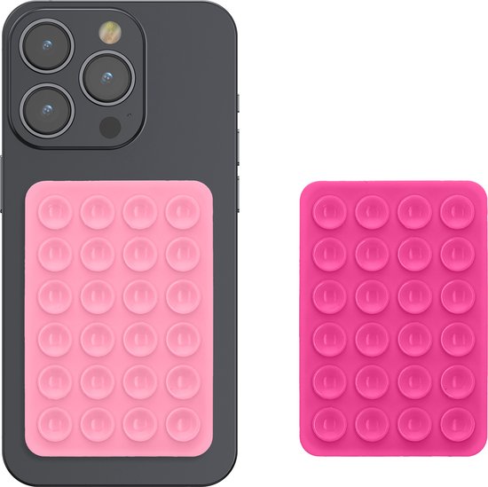 7st Siliconen Zuignap Telefoonhouder, Multifunctioneel Zuignap Telefoonhoes Lijm Zuignap Telefoon Lijmbevestiging Telefoon Zuignap voor Mobiele Telefoons (Zwart