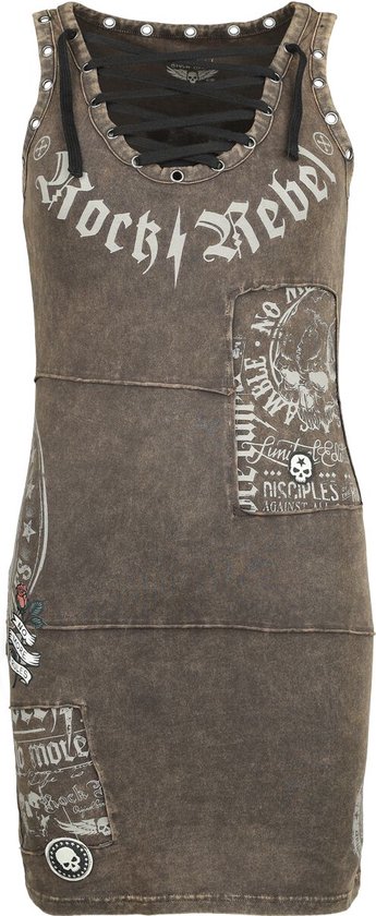 Rock Rebel by EMP Stay A Little Longer Donna Miniabito Marrone