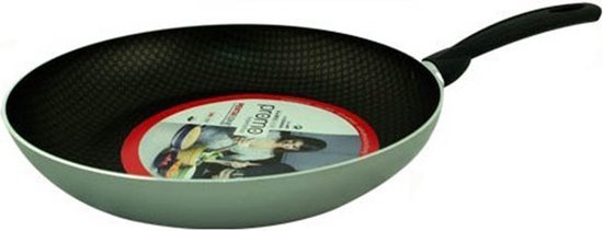 CM Koekenpan/hapjespan - voor veel warmtebronnen geschikt - anti-aanbaklaag - zilver - dia 22 cm