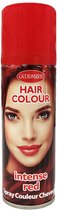 Haarspray of haarverf - kleur rood - verkleed accessoires - 125 ml - volwassenen en kinderen - carnaval