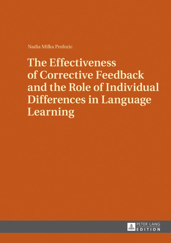 The Effectiveness of Corrective Feedback and the Role of Ind ... - cover