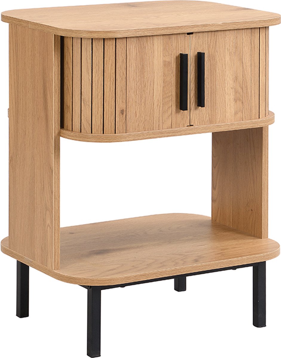 Furnilux Götenburg Nachtkastje - 50 x 40 x 62 cm - Scandinavisch Design - Elegant en Functioneel Licht Eiken