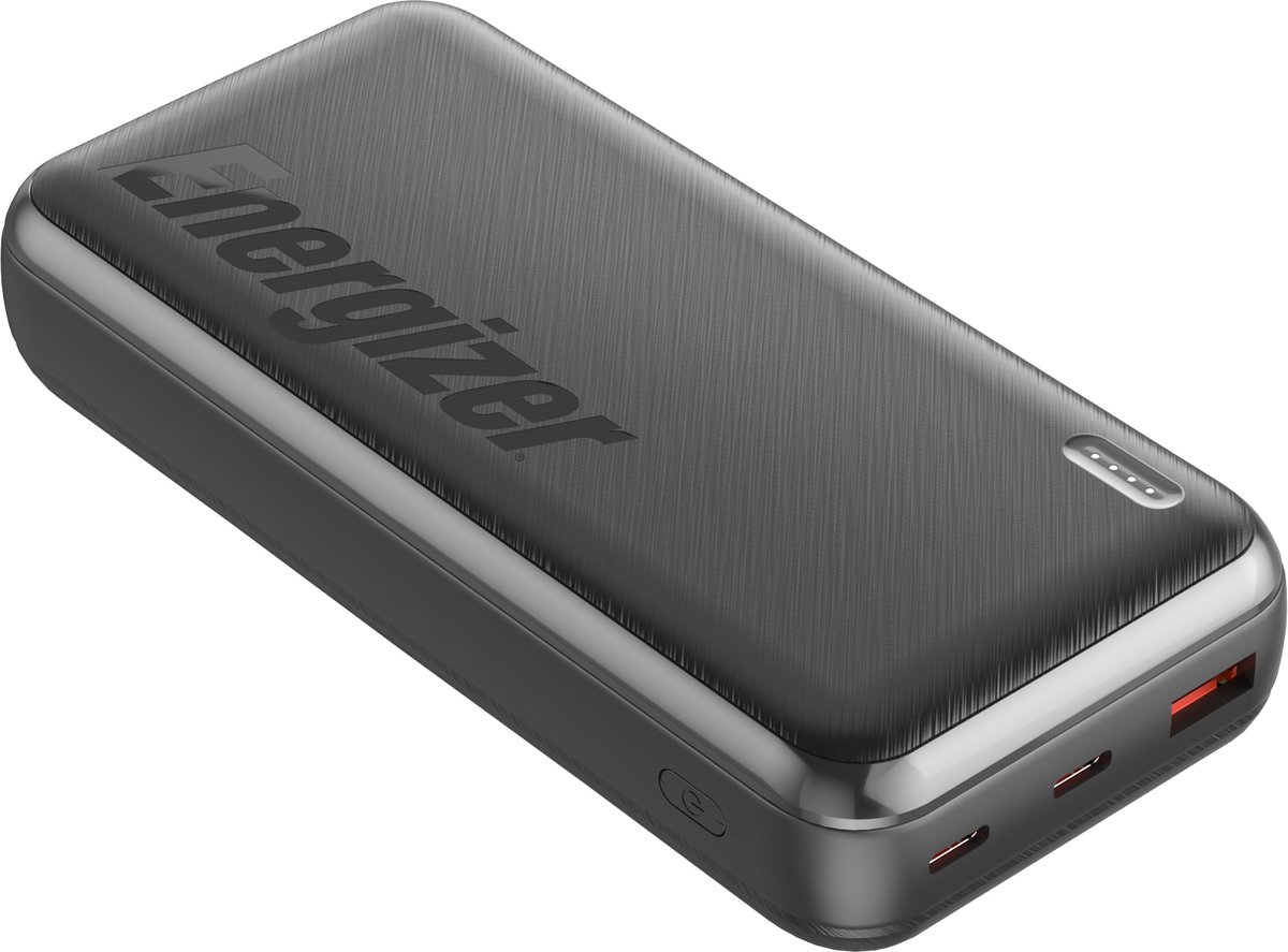 Energizer Ultimate Powerbank 22.5W Snelladen & Triple Output – 20000mAh – LED – Zwart