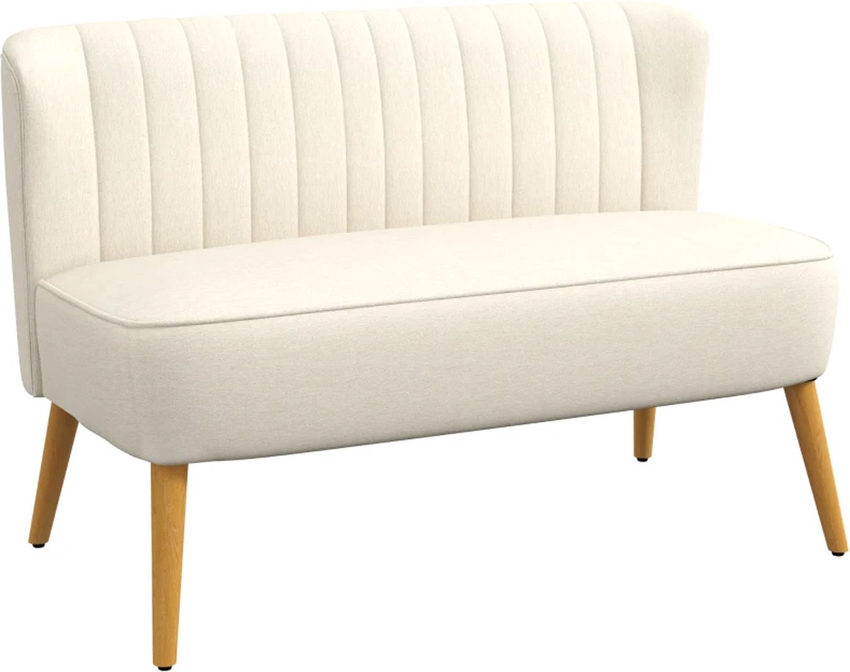 Fauteuil - Relaxzetel - Relaxstoel - Relaxfauteuil - Stoel - Voor meerdere personen- Crèmewit
