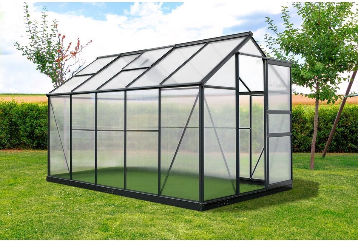 Westmann Serre de jardin Flora 610 - 312 x 192 x 202 cm - Anthracite