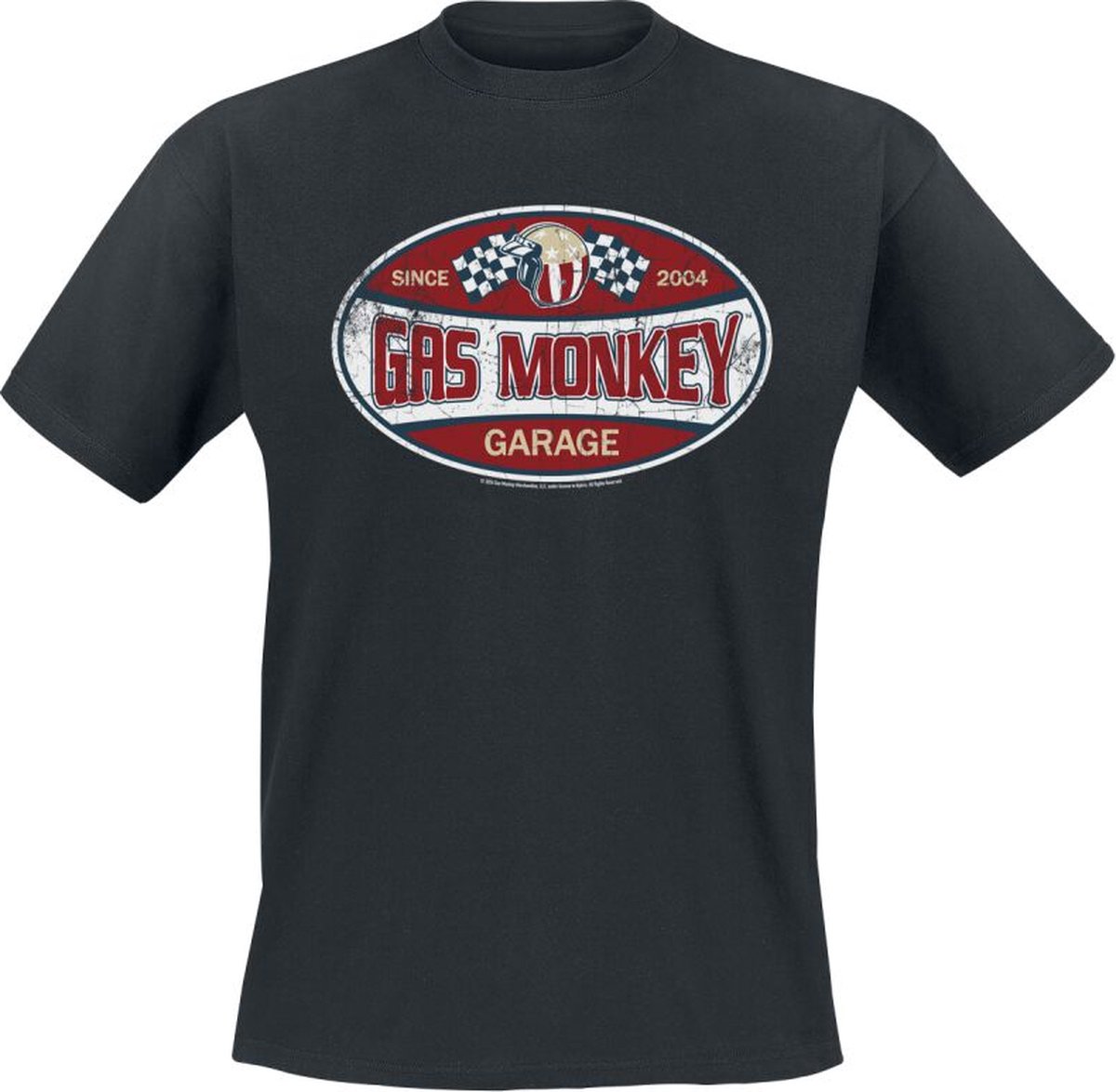 Gas Monkey Garage Since 2004 Label Heren T-shirt - zwart - XL